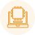 Icono de una computadora conectada a la nube