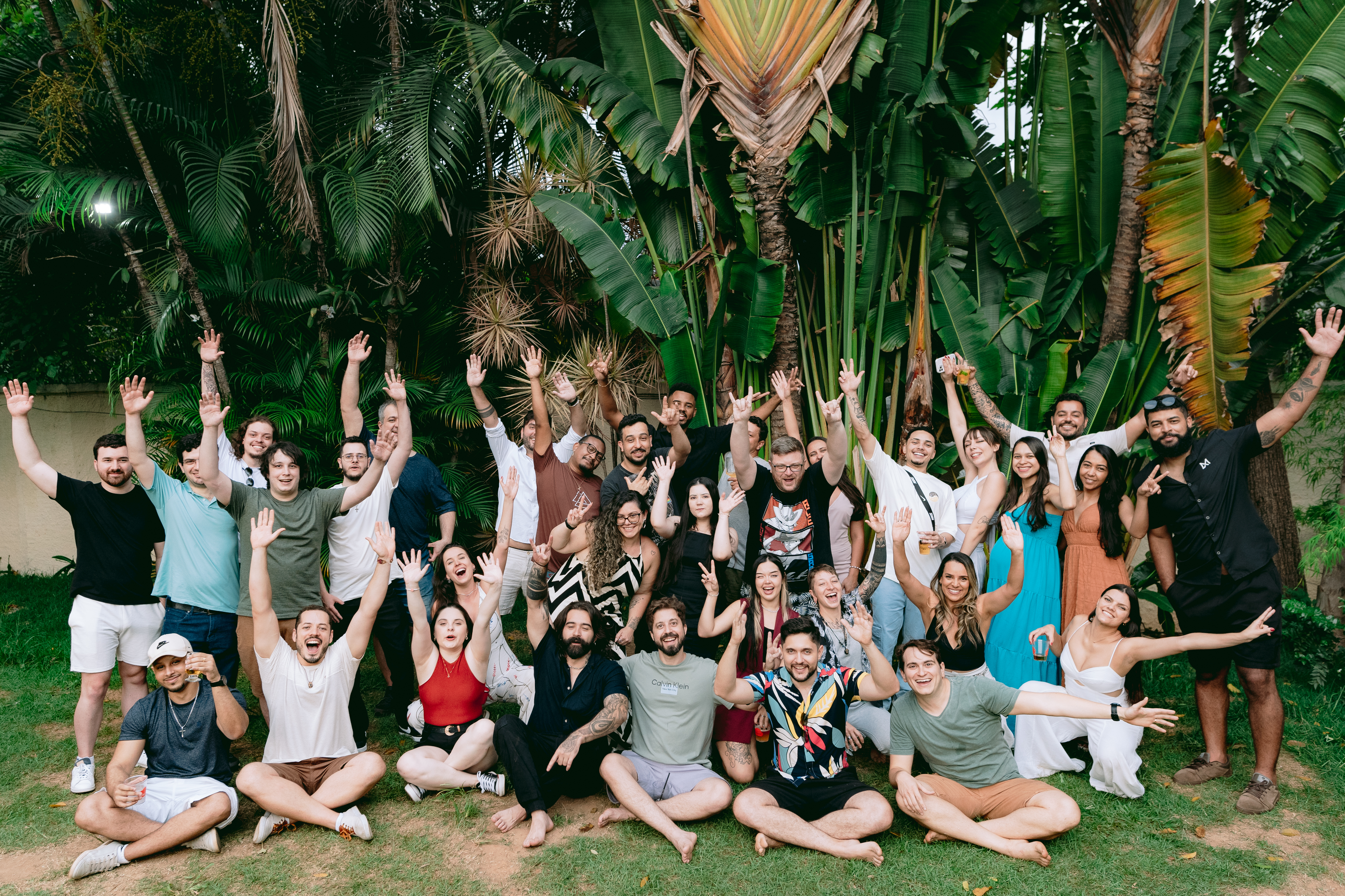 Foto da equipe Cfaz na confraternização